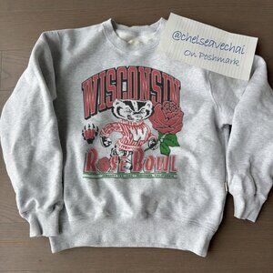 Vintage 1990 Wisconsin Badgers Rose Bowl Sweatshirt, University of Wisconsin Tee